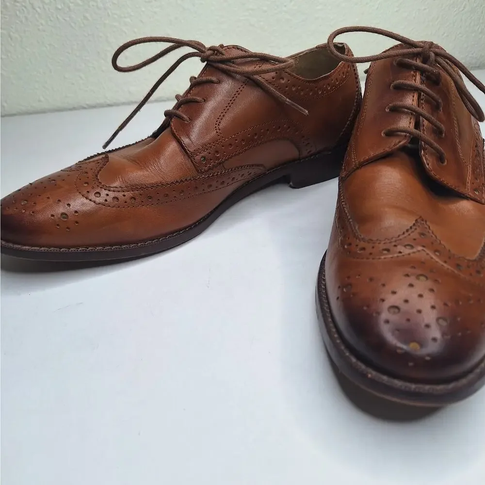 Florsheim Montinaro Men's Wingtip Oxford Dress Shoes 8 3E Extra Wide Memory Foam